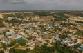 Sihanoukville city in summer Cambodia drone shot