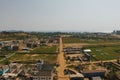 Sihanoukville city in summer Cambodia drone shot