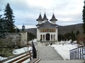 Sihastria orthodox monastery in Neamt, Romania Royalty Free Stock Photo