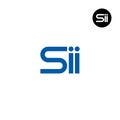 SII Logo Letter Monogram Design Royalty Free Stock Photo