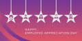 Happy Employee Appreciation Day Gradient Poster