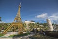 Sikatuna, Bohol, Philippines - A replica of the Eiffel Tower and Leaning tower of Pisa at Sikatuna Mirror of The World