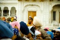 A Sikh boy at Golden Temple Crowd