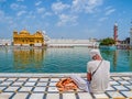 Sikh devotee at Golden Temple Royalty Free Stock Photo