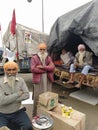 Sikh farmers are striking a pose to get photographed