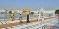 Sikh walking in the Golden Temple, Amritsar