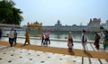 Sikh walking in the Golden Temple, Amritsar