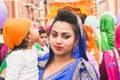 Sikh woman taking part in the Vaisakhi parade