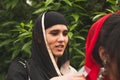 Sikh woman taking part in the Vaisakhi parade