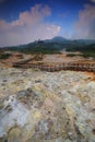 Sikidang Thermal Crater Dieng Highland Indonesia Royalty Free Stock Photo