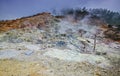 Sikidang Thermal Crater Dieng Highland Indonesia Royalty Free Stock Photo