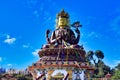 Sikkim image of Pelling skywalk Chenrezig Avalokiteshvara statue West Sikkim Royalty Free Stock Photo