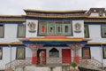 Side gate of Rumtek Monestary at Sikkim, India Royalty Free Stock Photo