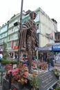 SIKKIM, INDIA - November 11, 2019: Statue of Mahatma Gandhi, at the entrance of MG Marg, Mall Road, Gangtok