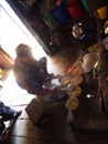 Sikkim Local people is cooking a noodle , Gangtok City,Sikkim IN