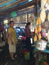 Sikkim-tibetan Local woman is cooking in the village, Gangtok Ci