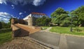 Siklos castle in spring, in Hungary Royalty Free Stock Photo