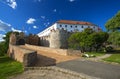 Siklos castle in spring, in Hungary Royalty Free Stock Photo