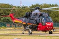 Sikorsky SH-3 Sea King Search And Rescue helicopter taxiing from the