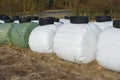 Silage bales Royalty Free Stock Photo