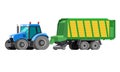 Silage wagon color vector