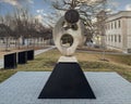 Silas Hunt Memorial Sculpture at the University of Arkansas campus in Fayetteville, Arkansas.
