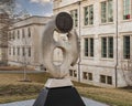 Silas Hunt Memorial Sculpture at the University of Arkansas campus in Fayetteville, Arkansas.