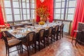 SILAY, PHILIPPINES - FEBRUARY 5, 2018: Dining room in Hofilena Heritage House in Silay city, Philippine