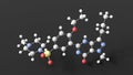 sildenafil molecule, molecular structure, phosphodiesterase type 5 inhibitors, ball and stick 3d model, structural chemical