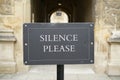 Silence Please-Library Notice