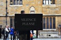 Silence please sign