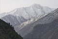 The silence of the snow-capped mountains