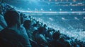 The silence speaks volumes as a stadium full of people mourns a collective loss Royalty Free Stock Photo