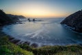 Silencio beach in Asturias, long exposure shot