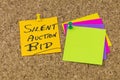 Silent auction bid sale bidder purchase buy fundraising event Royalty Free Stock Photo