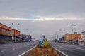 Silent Bayanbulak town in Spring morning