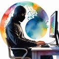 The Silent Codebreaker: Masked Crackerâs Stealth Attack Royalty Free Stock Photo
