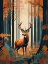 Silent Majesty Exploring the Enigmatic World of a Deer Through the Forest\'s Veiled Pathways