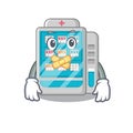 Silent medicines vending machine on a mascot Royalty Free Stock Photo