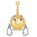 Silent miniature banjo in the cartoon shapes