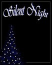 Silent night christmas background Royalty Free Stock Photo