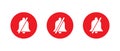 Silent Notification Bell Icon Vector in Flat Style. Mute Symbol Illustration