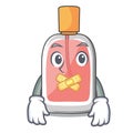 Silent perfume bottle isolated in the mascot