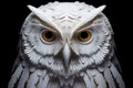 Silent Polar owl winter. Generate Ai Royalty Free Stock Photo