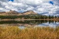 Lakeside view of Colorado Rocky Mountains near Durango