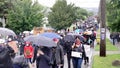 Seattle, WA/USA Ã¢â¬â June 12: Street View Silent Protesters March for George Floyd 60,000 strong in Seattle to Jefferson Park on