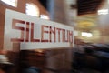 Silentium sign, request to be quiet Royalty Free Stock Photo