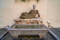 The Silenus statue on via del Babuino, Babuino fountain in Via Condotti, Rome, Italy Royalty Free Stock Photo
