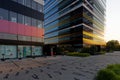 Silesia Business Park in Katowice on sunset