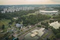 Silesia Park in Chorzow Katowice, Silesia Stadium in Chorzow Silesia Poland aerial drone photo Royalty Free Stock Photo